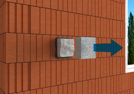 Test d’adhérence des mortiers colles sur le substrat – le détachement des cubes en polystyrène